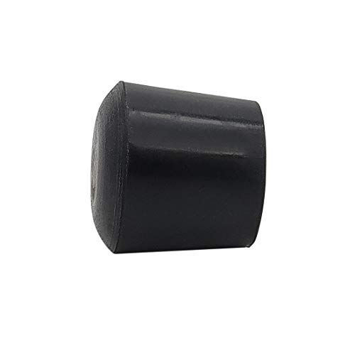 Flyshop 7/8 pulgadas (22 mm) negro redondo silla pierna piso protectores antideslizante de goma patas tapas muebles mesa cubiertas 16 piezas