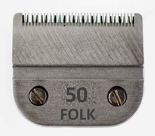 Folk Cabezal de Cuchilla Size 50 de la Serie A5 - Nº50 - De Corte Corto a 0,20 mm Cuchilla Acero. Peluqueria Canina