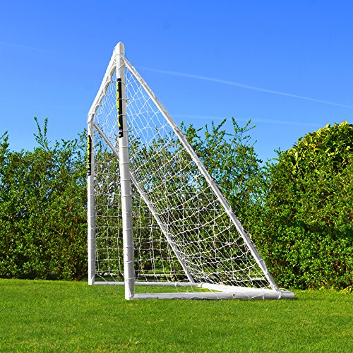 FORZA Porterías de Fútbol PVC para Jardín/Entrenamientos – Postes de Fútbol Impermeables con Red - Arco para Niños (6 Tamaños) (2,4m x 1,8m)