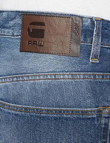G-STAR RAW 3301 1/2 Pantalones Cortos, Azul (Medium Aged 071), 34 para Hombre