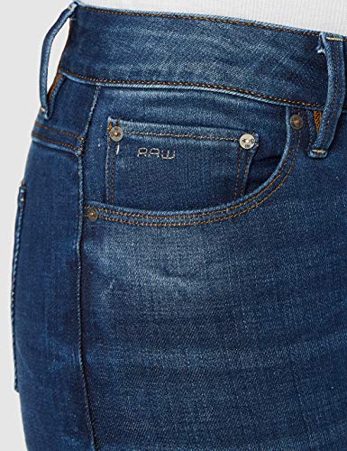 G-STAR RAW 3301 Contour High Waist Skinny Vaqueros, Azul (Medium Aged 8464-071), 24W / 34L para Mujer