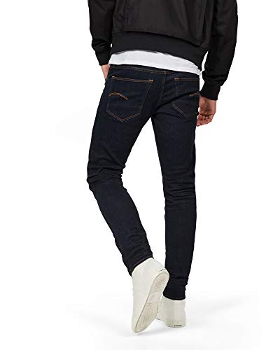 G-STAR RAW 3301 Deconstructed Slim Jeans, Azul (Rinsed 8968-082), 26W / 32L para Hombre