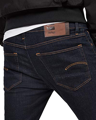 G-STAR RAW 3301 Deconstructed Slim Jeans, Azul (Rinsed 8968-082), 26W / 32L para Hombre