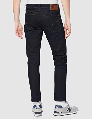 G-STAR RAW 3301 Straight Tapered Vaqueros, Azul (Dk Aged 7209-89), 34W / 34L para Hombre