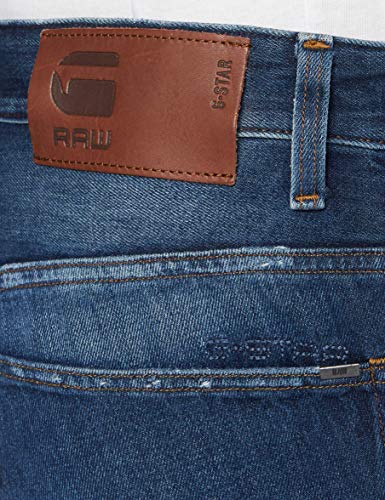 G-STAR RAW 3301 Tapered Jeans, Azul (Medium Aged 3D Restored 9169-9215), 31W / 32L para Hombre