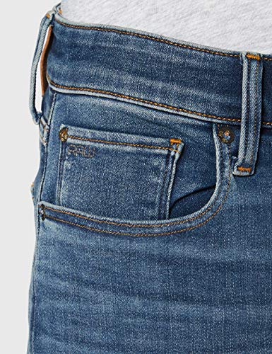 G-STAR RAW Slim Jeans 3301, Azul (Vintage Medium Aged 8968-2965), 32W / 32L para Hombre