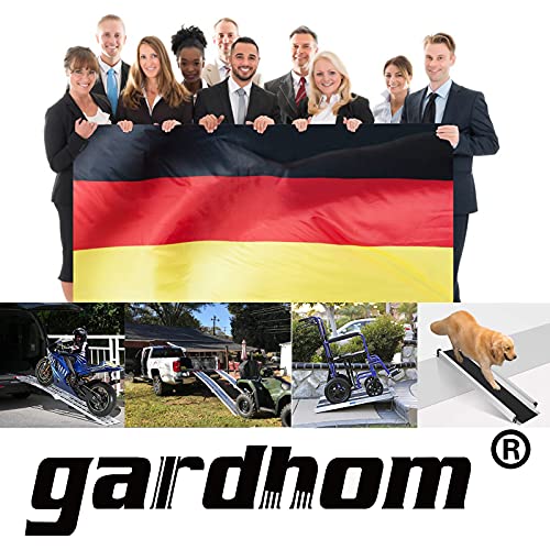 gardhom Rampas plegables camiones, ATV motocicletas 680KG capacidad de carga de aluminio portátil 228CM 1Pair