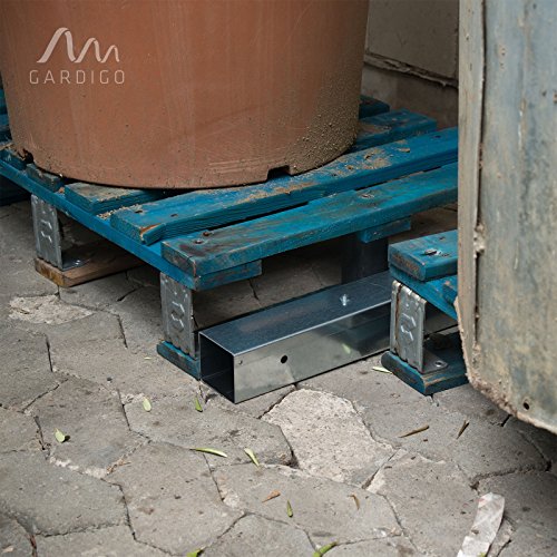 Gardigo 62345 - Estación de Carnada para Ratas, Ratones y Roedores; Caja cebadera metálica para poner cebo venenoso Raticida; Protección para Niños y Mascotas