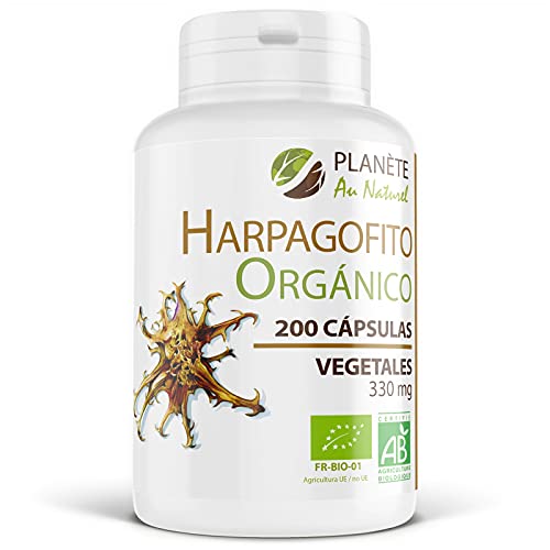 Garra del Diablo - Harpagofito Orgánico - Harpagophytum procumbens - 330 mg - 200 cápsulas vegetales