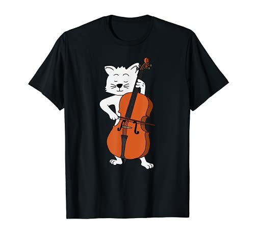 Gato Violonchelo Orquesta Música Clásica Regalo de Gatito Camiseta
