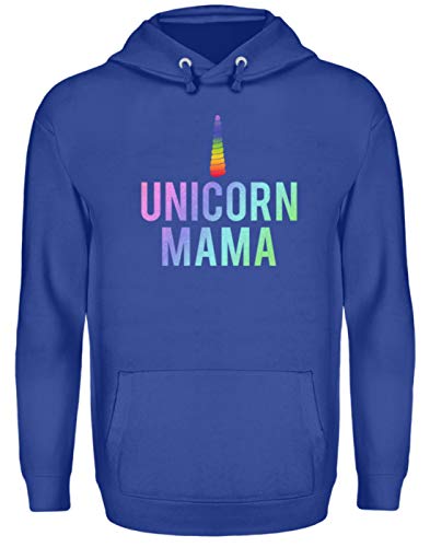 Generic Unicorn Mama. - Mamá - Mamá Mutti, unicornios, un cuerno, caballos, ponis, mujeres, niñas, señoras, unisex, sudadera con capucha azul real XXL