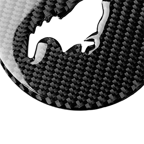 GHSM Etiqueta Engomada Insignia Volante Automático para Ford para Mustang GT Logotipo Car Styling Fibra Carbono Emblema Caballo Calcomanías Accesorios Modificación Pegatina