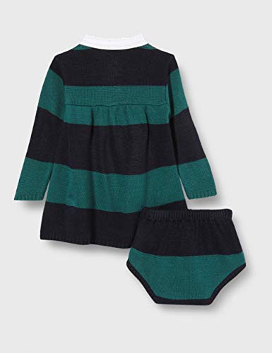 Gocco Vestido Polo Punto Rayas Marino Y Verde Dress, 44086 para Bebés