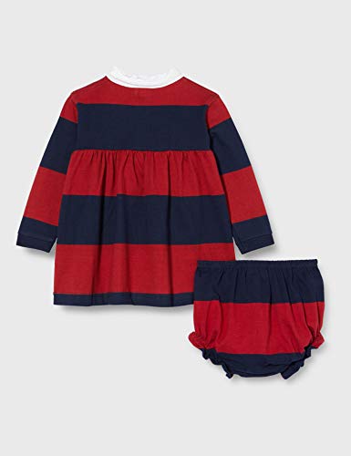 Gocco Vestido Polo Rayas Rojo Y Gris Dress, Granate, 43991 para Bebés
