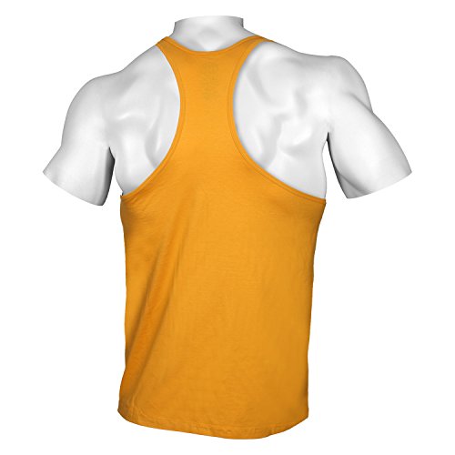 Gold´s Gym GGVST-003 Muscle Joe - Camiseta musculación para Hombre, Color Amarillo, Talla M