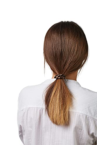 Goma de pelo para mujer con pelo sintético trenzado, elástica, respetuosa con el pelo, color marrón claro