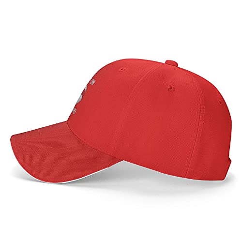 Gorra de béisbol con diseño de bandera de Inglaterra, unisex, diseño de hip hop, color negro, rosso, Taille unique