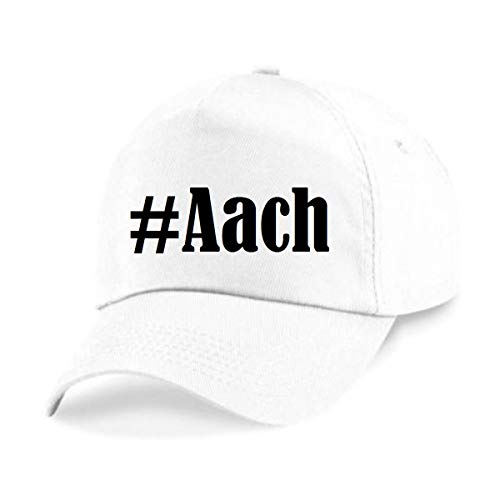 Gorra de béisbol Hashtag #Aach Hashtag con diseño de rombos para mujer, hombre y niños en los colores de moda, negro y blanco, estilo hip hop, con visera grande Blanco Talla única