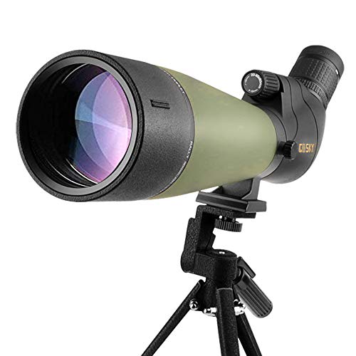 Gosky 20-60x80 Telescopio Terrestre con trípode y adaptador para teléfono inteligente - El alcance impermeable más nuevo para tiro al blanco Caza Observación de aves Paisaje de vida silvestre