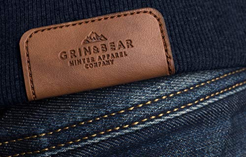 Grin&Bear GEC022 - Sudadera con capucha para hombre, azul marino, XXL