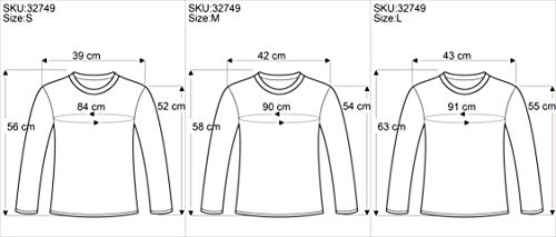 GURU-SHOP, Camisa Manga Larga en Espiral, Azul, Algodón, Tamaño:S (36), Suéteres, Sudaderas de Manga Larga