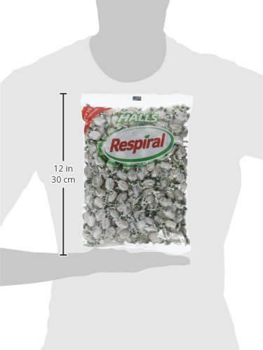 Halls Respiral - Caramelos Duros Sabor Eucalipto y Mentol - Bolsa de 1000 g