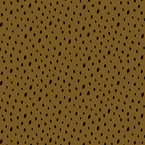Hans-Textil-Shop Tela por metros Dots Softshell – 1 metro, resistente al agua y a la suciedad, chaquetas, abrigos, monos, niños, bolsos (amarillo mostaza)