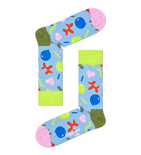 Happy Socks 2-Pack Happy Birthday Socks Gift Set, coloridos y alegres, Calcetines para hombre y mujer, Multicolor 2 pares (41-46)