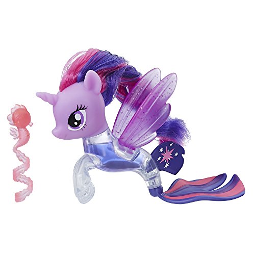 Hasbro My Little Pony the Movie Twilight Sparkle Flip & Flow Seapony Figure - Kits de figuras de juguete para niños (3 año(s), Multicolor, Chica, Dibujos animados, Animales, My Little Pony)