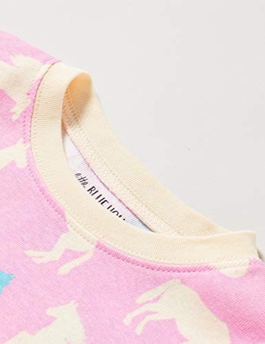 Hatley Conjunto de Pijama Estampado de Manga Larga Juego, Siluetas de Caballo, 10 años para Niñas