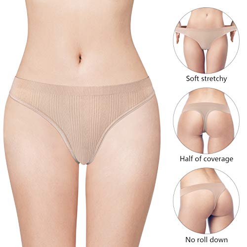 HBselect Tangas Mujer Pack 7 Bragas Transpirables Bragas Mujer Tangas para Mujer (Pack de Color A, M)