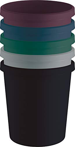 Helit H6405882 - Papelera"the green german", 18 litros, de plástico reciclado con certificado Blauer Engel, color gris claro, 1 pieza