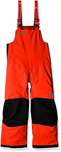 Helly Hansen K Rider 2 Ins Bib - Pantalones para niños de 7 años, Color Naranja neón