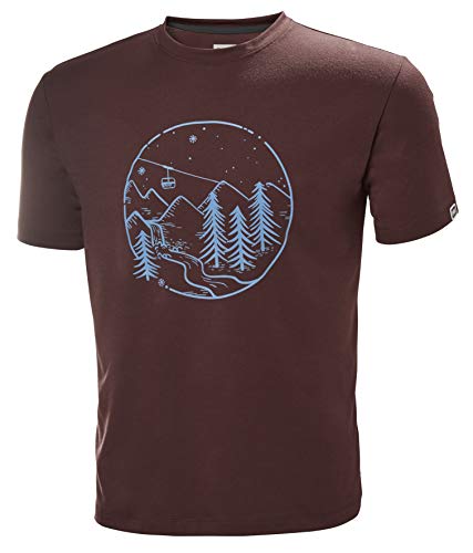Helly Hansen Skog Graphic Camiseta, Hombre, 229 Andorra, L