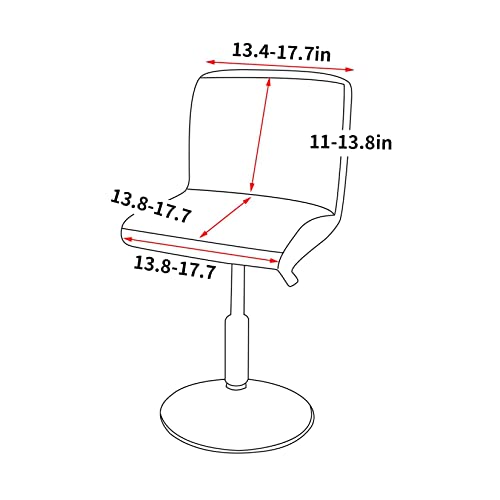 Hengshitong Funda para taburete de bar extensible con 2 fundas de silla de comedor de alta calidad, para salón, comedor, 16