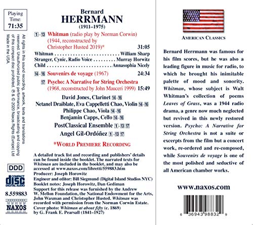 Herrmann, B.: Whitman (reconstructed by C. Husted, 2019)