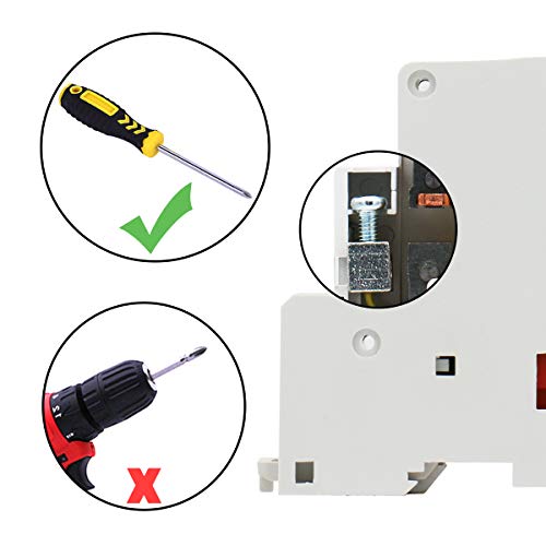 Heschen Contactor de CA del hogar CT1-63 Ie 63A 2 polos dos normalmente abiertos 220V/230V Voltaje de la bobina 35mm Montaje en riel DIN