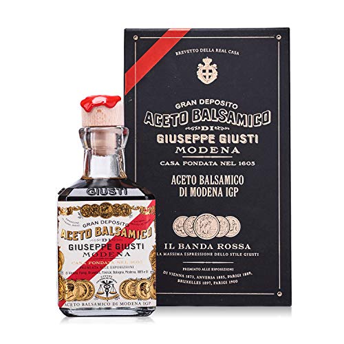 Historical Collection - Balsamic Vinegar of Modena IGP - 5 Gold Medals "Red Band" - Cubic with carton - 250 ml