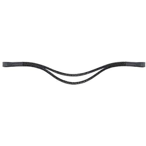 HKM 102104-60-Full - Cinta para el pelo con onda puntiaguda, color negro