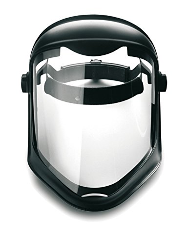 Honeywell 1011624 Escudo facial biocónico Pantalla de policarbonato con lente transparente revestida antirrayaduras / Fogban