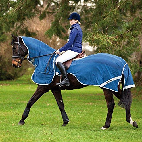 Horseware Manta Riñonera Y Antimoscas Horseware Amigo Fly Rider in size: 190 cm. - dark blue - 190 cm
