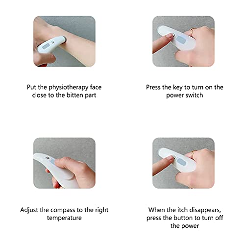 Hspemo Mosquito Bites Device - Dispositivo electrónico de curación contra picazón, picaduras de insectos, dolor e hinchazón de picaduras de mosquitos, avispas, tábanos, sin productos químicos