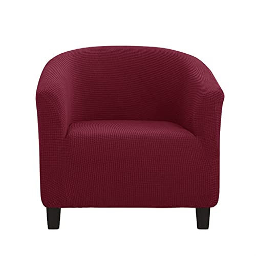 Hs&sure Fundas para sillas de Club Terciopelo de Alta Elasticidad/Impresión Sillón Sofá Fundas Protectoras para Muebles Fundas Suaves para sofás Fundas semicirculares para sillas