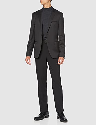 HUGO Alisters Chaqueta de Traje, Negro (Black 001), 52 para Hombre