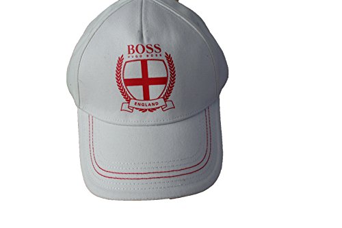 Hugo Boss Gorra de béisbol para hombre, diseño de Inglaterra, color blanco