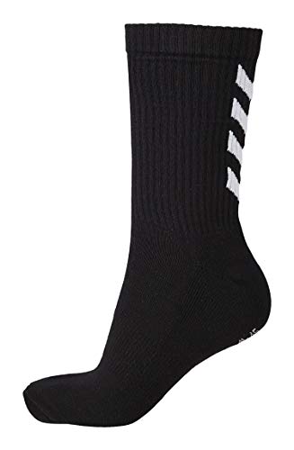 hummel Fundamental 3-Pack Socks, Unisex Adulto, Negro, 10