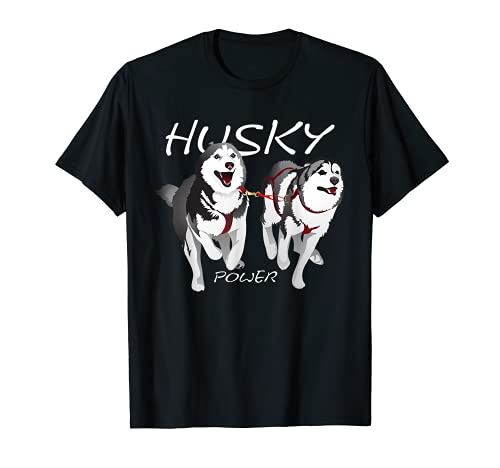 Husky siberiano perro Husky Power Camiseta
