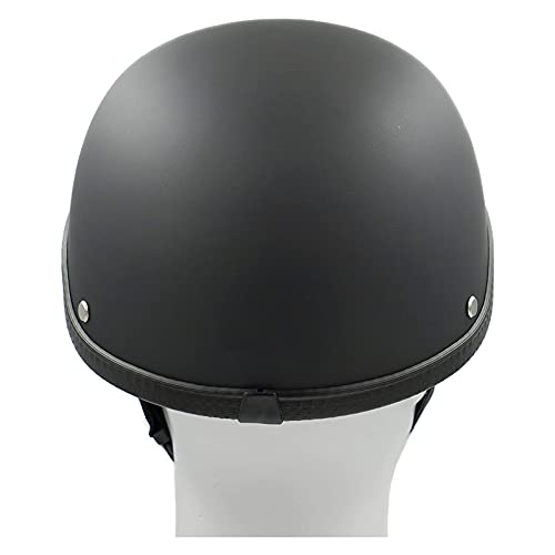 HYE-SPORT Casco West Classic Bowl - Casco de Motociclista para Motociclista, Medio Casco para Adulto Aprobado por Dot, 54~60 cm