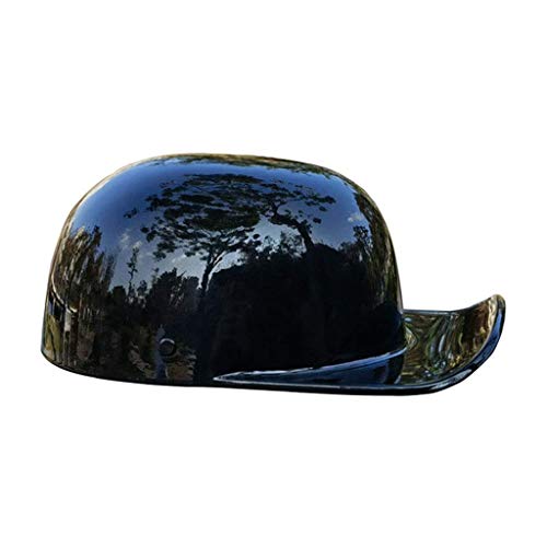 HYE-SPORT Cascos de Motocicleta de Motocross West Classic Youth Casco Casco Estilo Gorra de béisbol Casco Retro de Cara Abierta para Hombres y Mujeres, Certificado por Dot, Negro