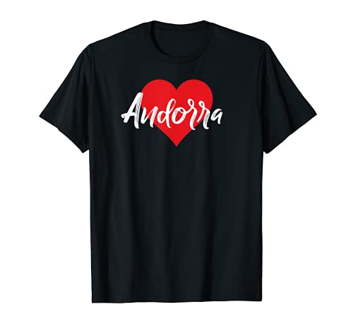I Love Andorra Camiseta Andorran Lover Regalo para mujer Camiseta
